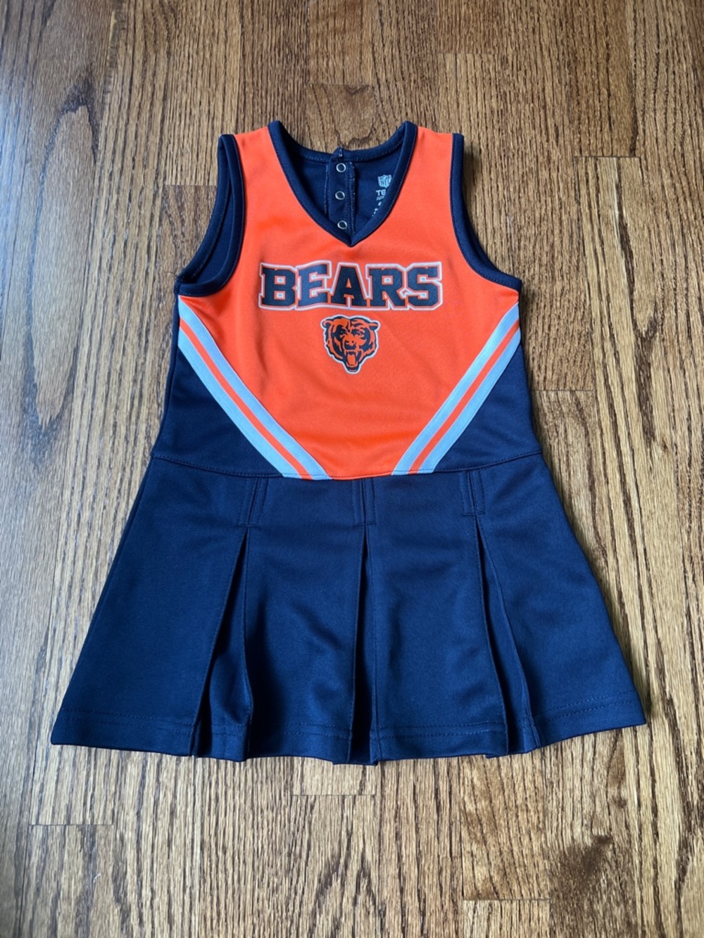 Bears Girls' Navy and Orange Cheer Dress